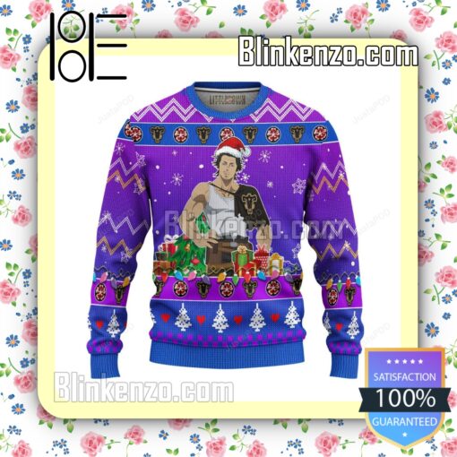 Yami Sukehiro Black Clover Manga Anime Knitted Christmas Jumper