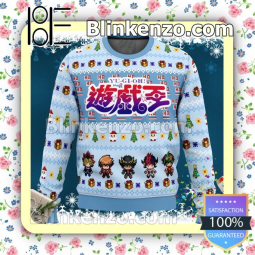 Yu-Gi-Oh! Character Sprites Manga Animeugly Knitted Christmas Jumper