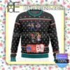Yu Yu Hakusho Ghost Fighter Chibi Characters Knitted Christmas Jumper