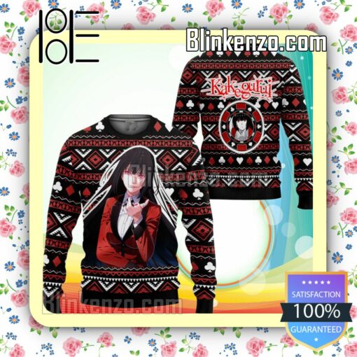 Yumeko Jabami Kakegurui Anime Knitted Christmas Jumper