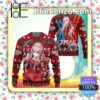 Zero Two Code 002 Darling In The Franxx Manga Anime Knitted Christmas Jumper