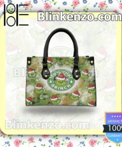 100 Percent That Grinch Leather Totes Bag b