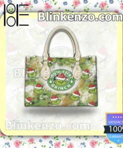 100 Percent That Grinch Leather Totes Bag c
