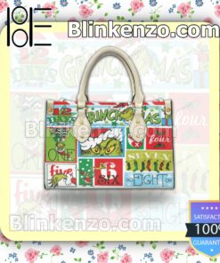 12 Days Of Grinchmas Leather Totes Bag b