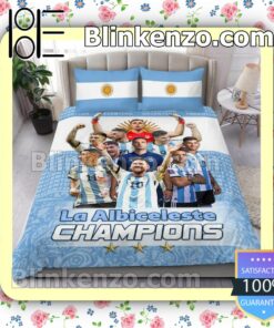 Argentina National Team La Albiceleste Champion Bedding Set Queen Full b