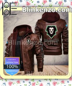 BK Mladá Boleslav Men Leather Hooded Jacket a