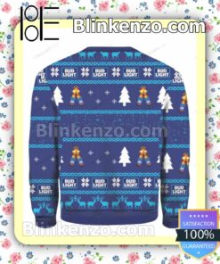 Bud Light Drinker Bells Drinker Bells Drinking All The Way Holiday Christmas Sweatshirts b