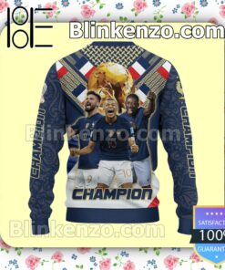 Champion Fifa World Cup Qatar 2022 France National Football Team Christmas Sweatshirts b