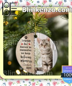 Custom Photo Dog Cat No Longer By Our Side But Forever In Our Hearts Hanging Ornaments a