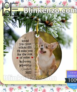 Custom Photo Dog Cat No Longer By Our Side But Forever In Our Hearts Hanging Ornaments b