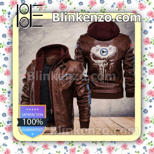 DSC Arminia Bielefeld Club Leather Hooded Jacket a