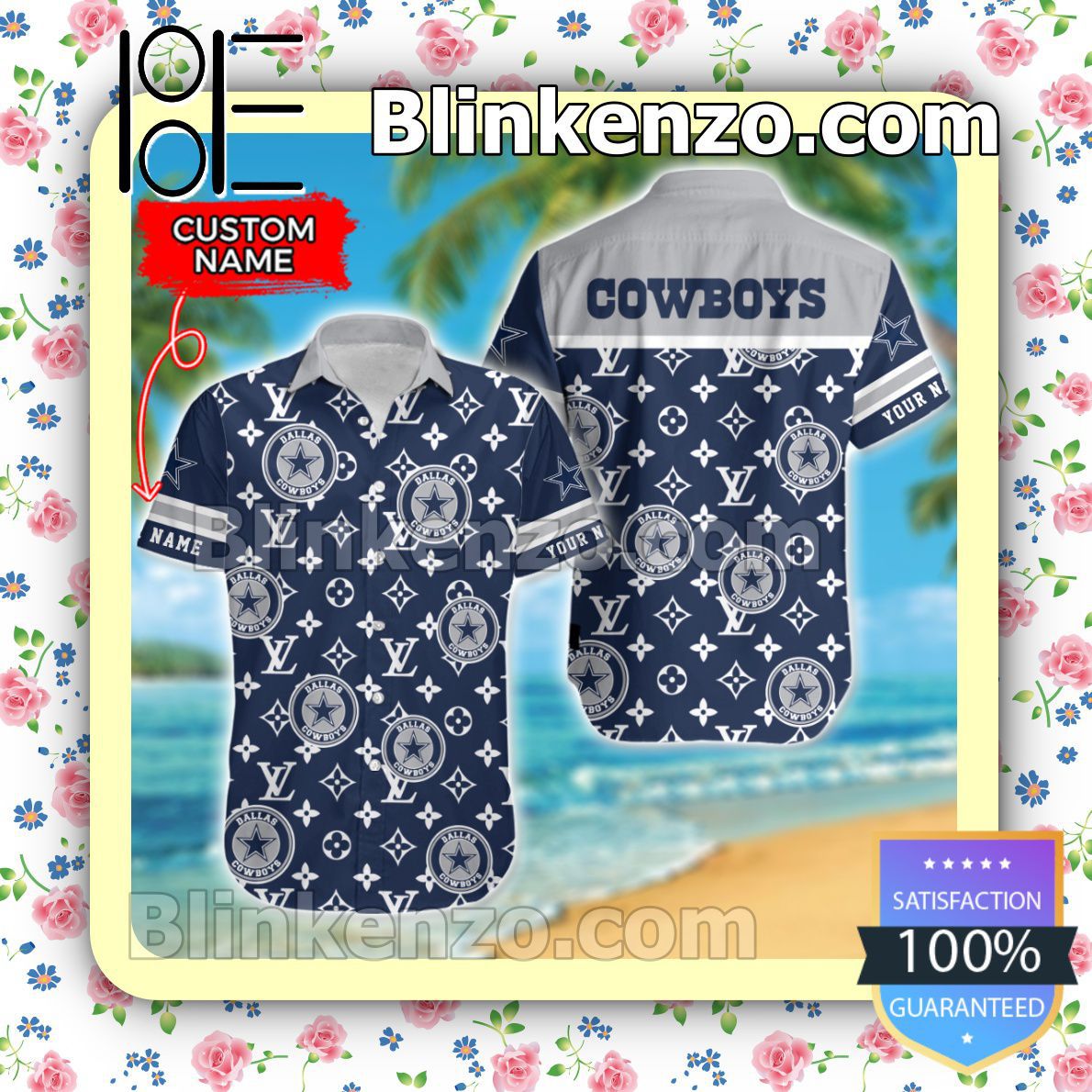 Dallas Cowboys Louis Vuitton Men Shirts - Blinkenzo