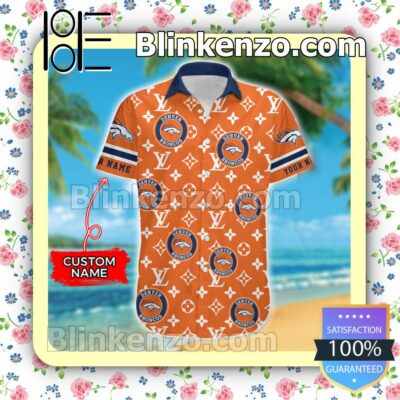 3D Denver Broncos Louis Vuitton Men Shirts