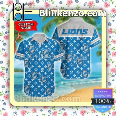 Detroit Lions Louis Vuitton Men Shirts