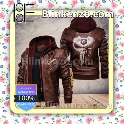 Erzgebirge Aue Club Leather Hooded Jacket a