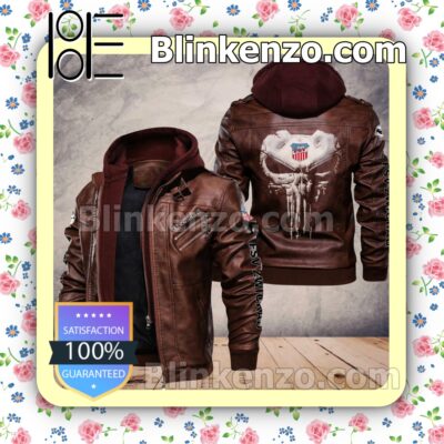 FSV Zwickau Club Leather Hooded Jacket a