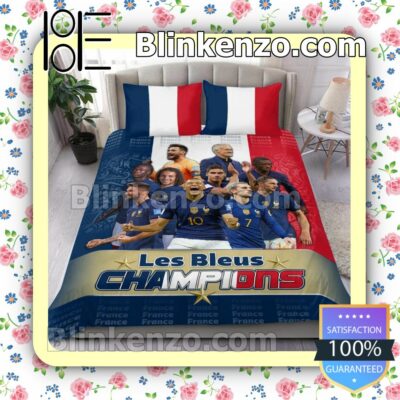 France National Team Lé Bleus Champions Bedding Set Queen Full a