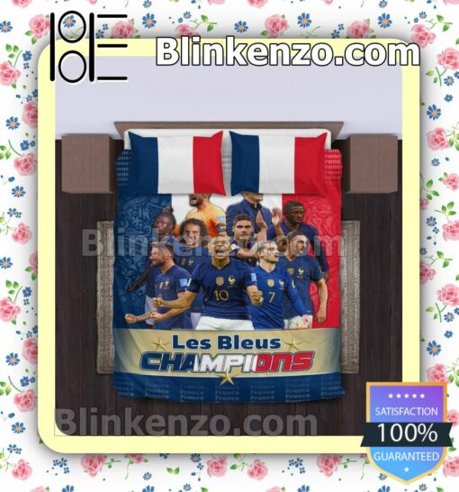 France National Team Lé Bleus Champions Bedding Set Queen Full b