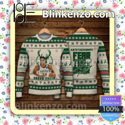 Giannis Antetokounmpo Milwaukee Bucks Sport Christmas Sweatshirts