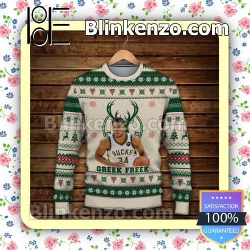Giannis Antetokounmpo Milwaukee Bucks Sport Christmas Sweatshirts a