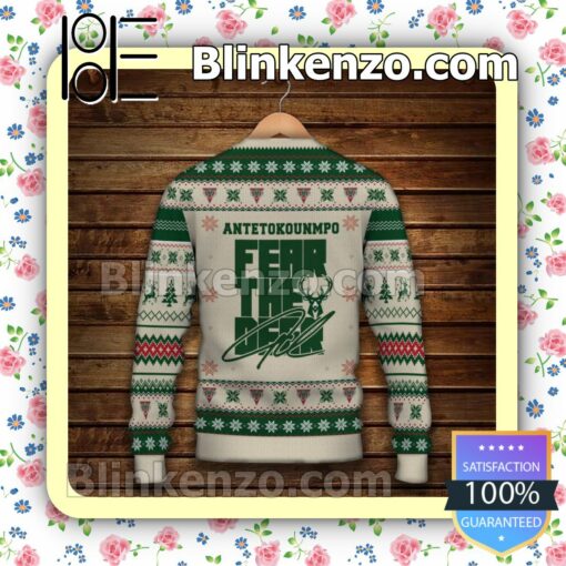Giannis Antetokounmpo Milwaukee Bucks Sport Christmas Sweatshirts b