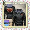 HC Dukla Jihlava Men Leather Hooded Jacket