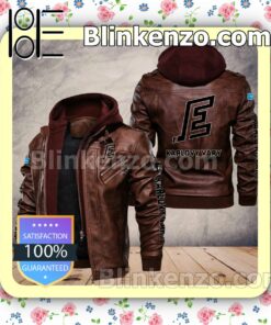 HC Energie Karlovy Vary Men Leather Hooded Jacket a