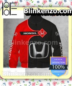 HONDA Bomber Jacket Sweatshirts c