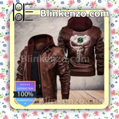 Hannover 96 Club Leather Hooded Jacket a