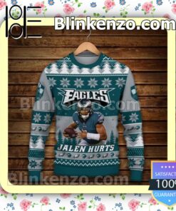 Jalen Hurts Philadelphia Eagles No One Likes Us We Don't Care Sport Christmas Sweatshirts a
