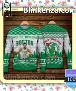 Jayson Tatum Boston Celtics Grinch Sport Christmas Sweatshirts