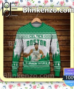 Jayson Tatum Boston Celtics Grinch Sport Christmas Sweatshirts a