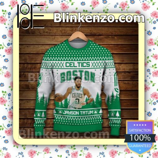 Jayson Tatum Boston Celtics Grinch Sport Christmas Sweatshirts a
