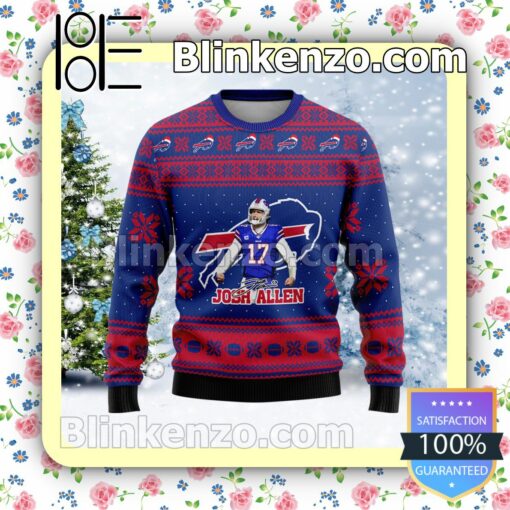 Josh Allen Buffalo Bills Sport Christmas Sweatshirts a