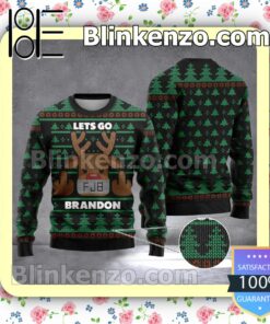 Let's Go Brandon FJB Reindeer Christmas Sweatshirts