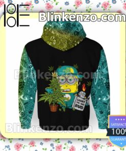 Real Light The Way BUD Weed Minions Cannabis Hooded Sweatshirt
