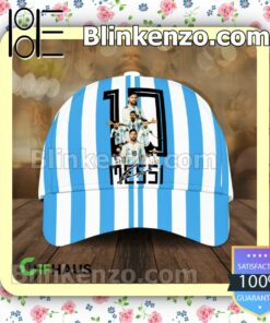 Lionel Messi Argentina 10 Signature Blue Cap