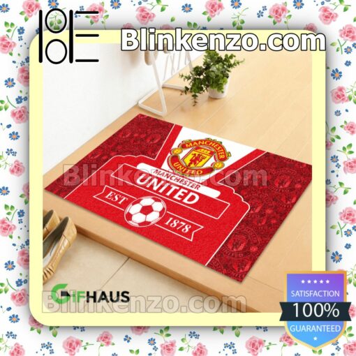 Limited Edition Manchester United Football Club Est 1878 Entryway Mats