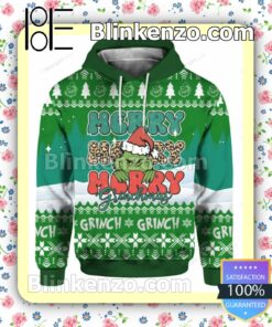 Merry Merry Merry Grinchmas Pullover Hoodie Jacket a