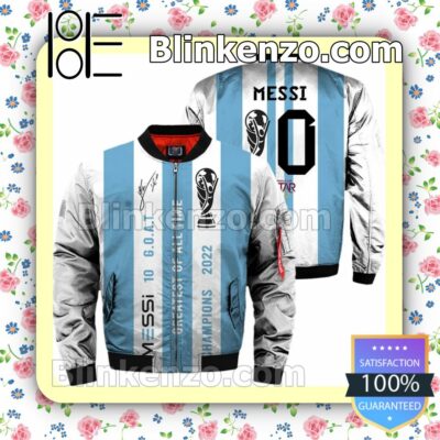 Gorgeous Messi 10 Goat Greatest Of All Time Champions 2022 Polo Short Sleeve Shirt