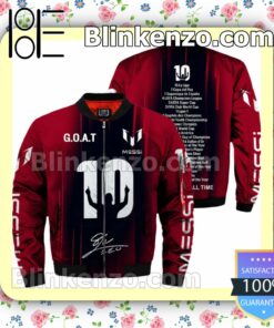 Free Ship Messi 10 Goat Greatest Of All Time Signature Polo Short Sleeve Shirt