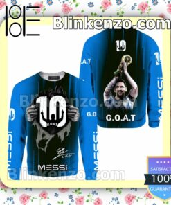 Adult Messi 10 Goat Signature Polo Short Sleeve Shirt