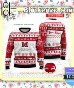 Miami University Uniform Christmas Sweatshirts