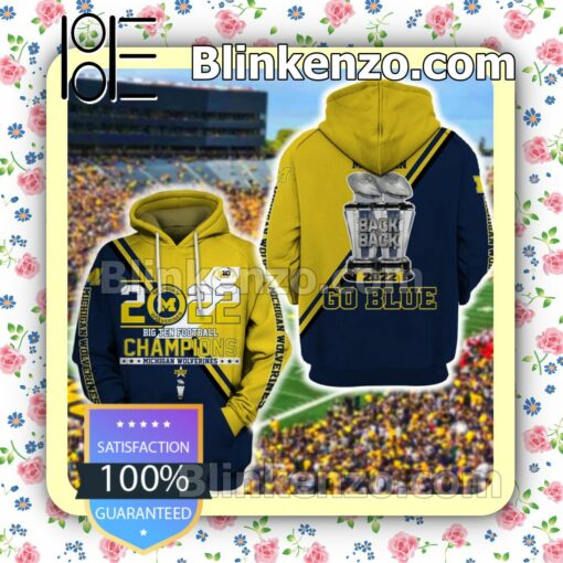 Michigan Wolverines 2022 Big Ten Champions Pullover Hoodie