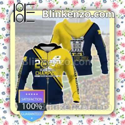 Michigan Wolverines 2022 Big Ten Champions Pullover Hoodie a