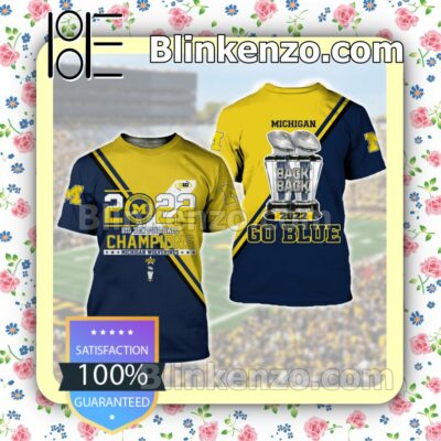 Michigan Wolverines 2022 Big Ten Champions Pullover Hoodie b