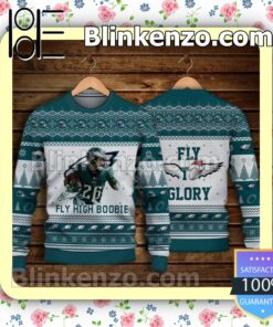Miles Sanders Philadelphia Eagles Fly High Boobie Fly To Glory Sport Christmas Sweatshirts