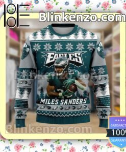 Miles Sanders Philadelphia Eagles No One Likes Us We Don't Care Sport Christmas Sweatshirts a