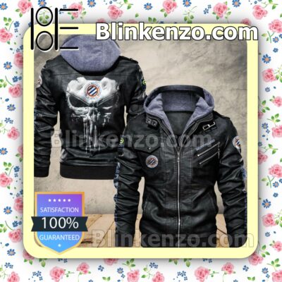 Montpellier HSC Club Leather Hooded Jacket