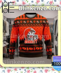 Myles Garrett #95 Cleveland Browns Sport Christmas Sweatshirts a